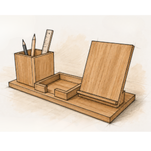 schreibtisch-organizer-zeichnung-buche